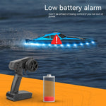 Remote-control Ship With Light 24g Water Toy Boat Competitive Boat LED Remote Control High Speed Speedboat Electric Boat
