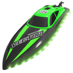 Remote-control Ship With Light 24g Water Toy Boat Competitive Boat LED Remote Control High Speed Speedboat Electric Boat